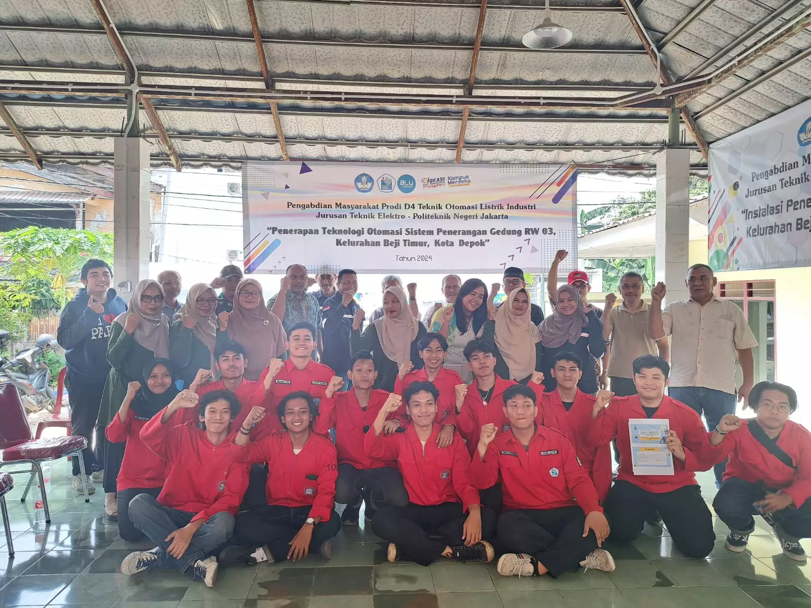 Canggih! Beji Timur Gunakan Otomasi Sistem Penerangan di Balai RW 03