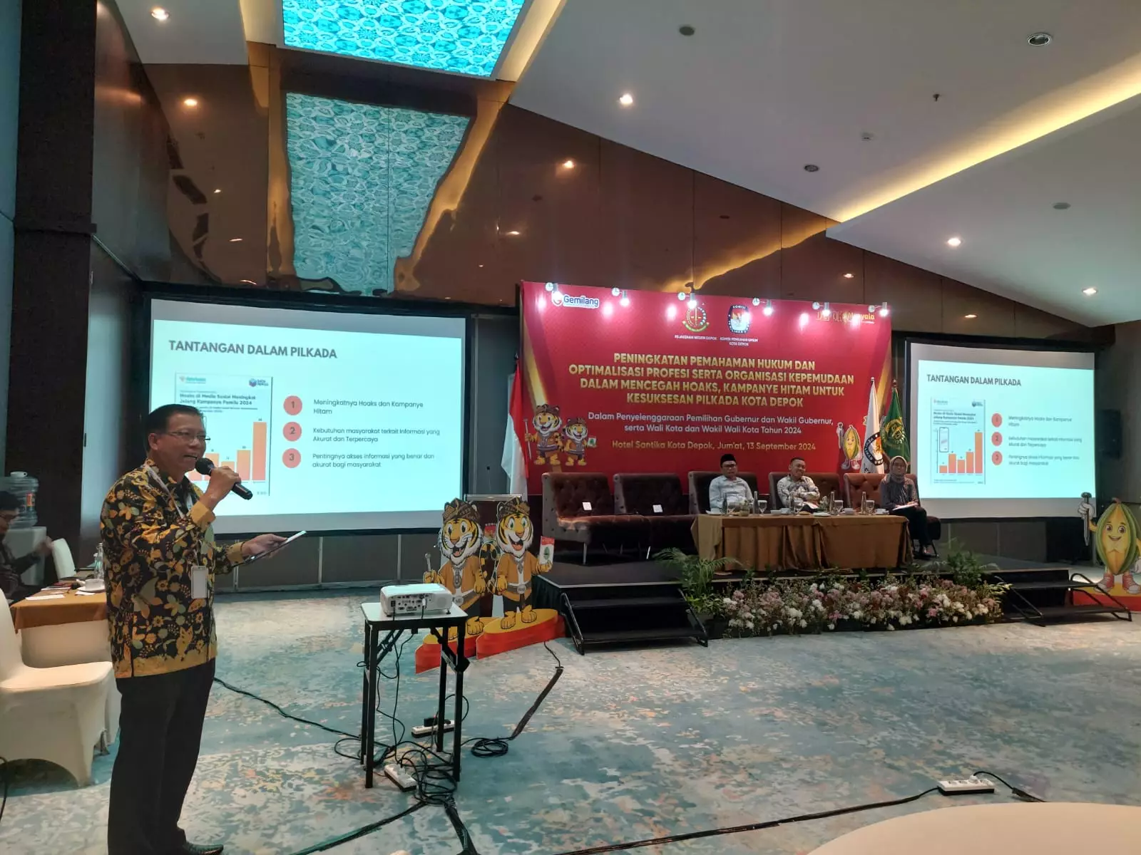 Kadiskominfo Depok Beri Sosialisasi Cegah Penyebaran Berita Hoaks Selama Pilkada
