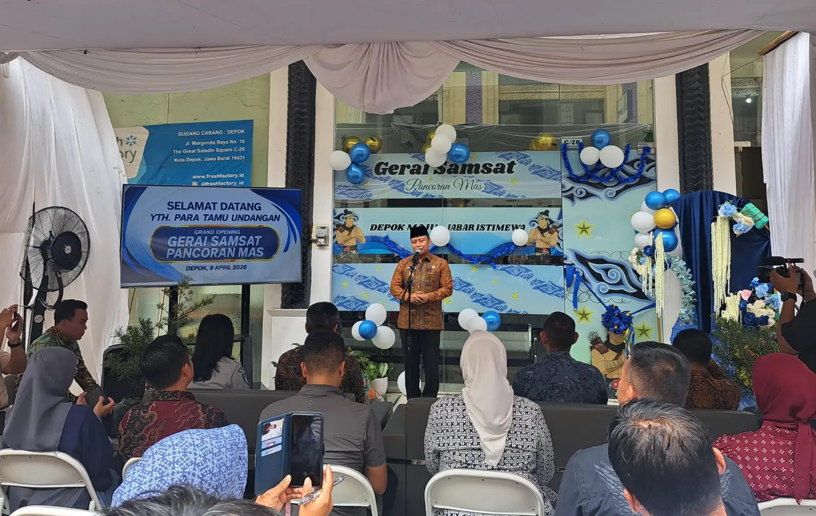 Resmikan Samsat Ruko Saladin Margonda, Wali Kota Genjot Kepatuhan Pajak