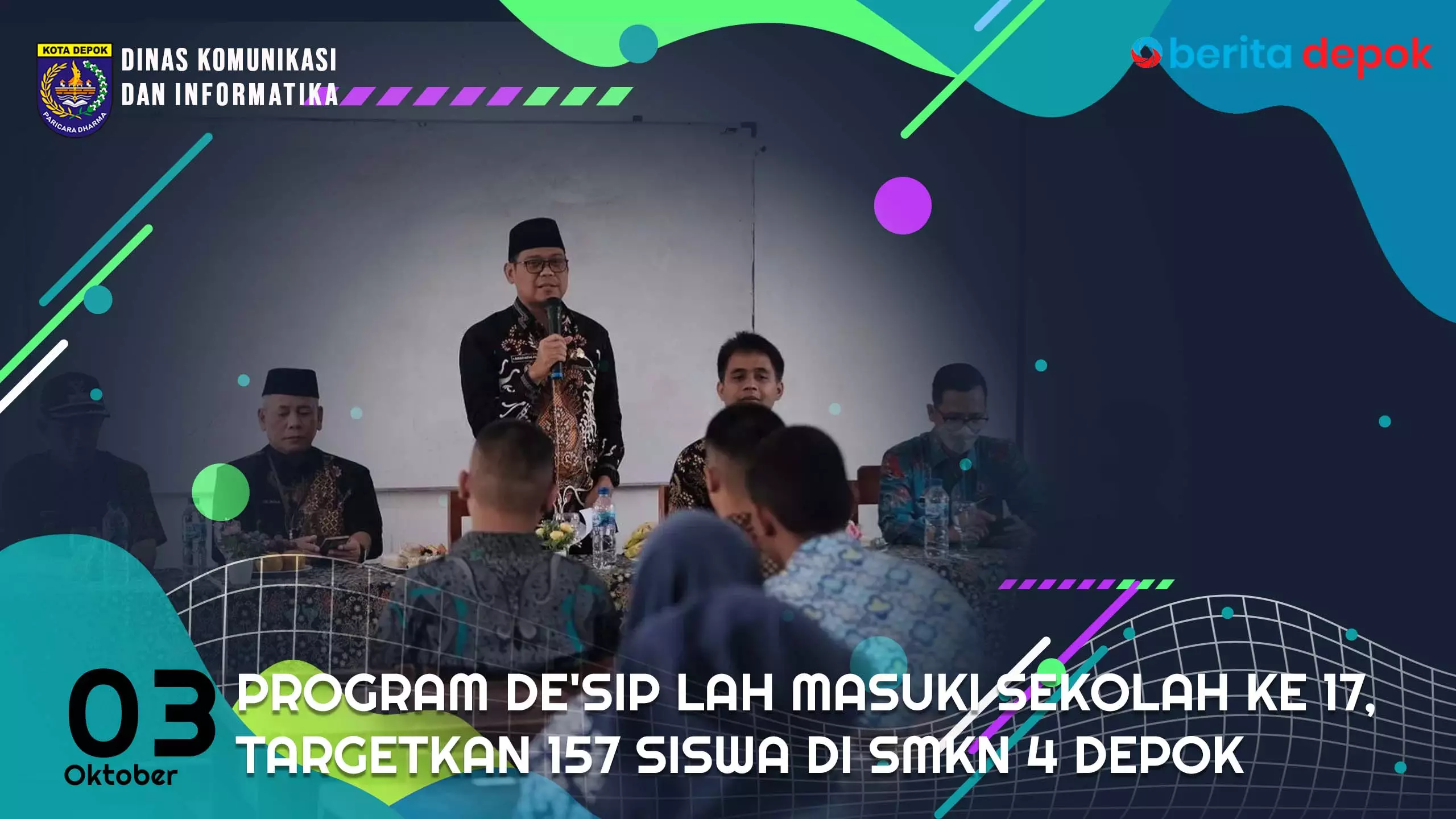 Video: Program De'Sip Lah Masuki Sekolah Ke 17, Targetkan 157 Siswa Di SMKN 4 Depok