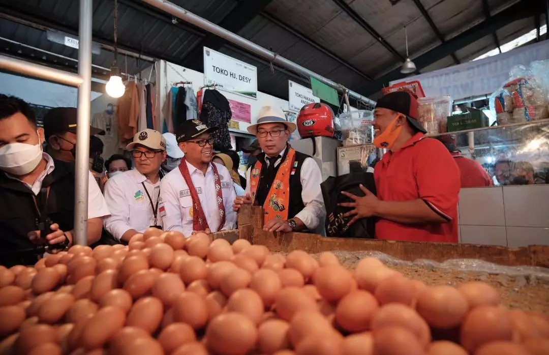 Kunjungi Pasar Sukatani, Gubernur Jabar Pantau Harga Kebutuhan Pokok