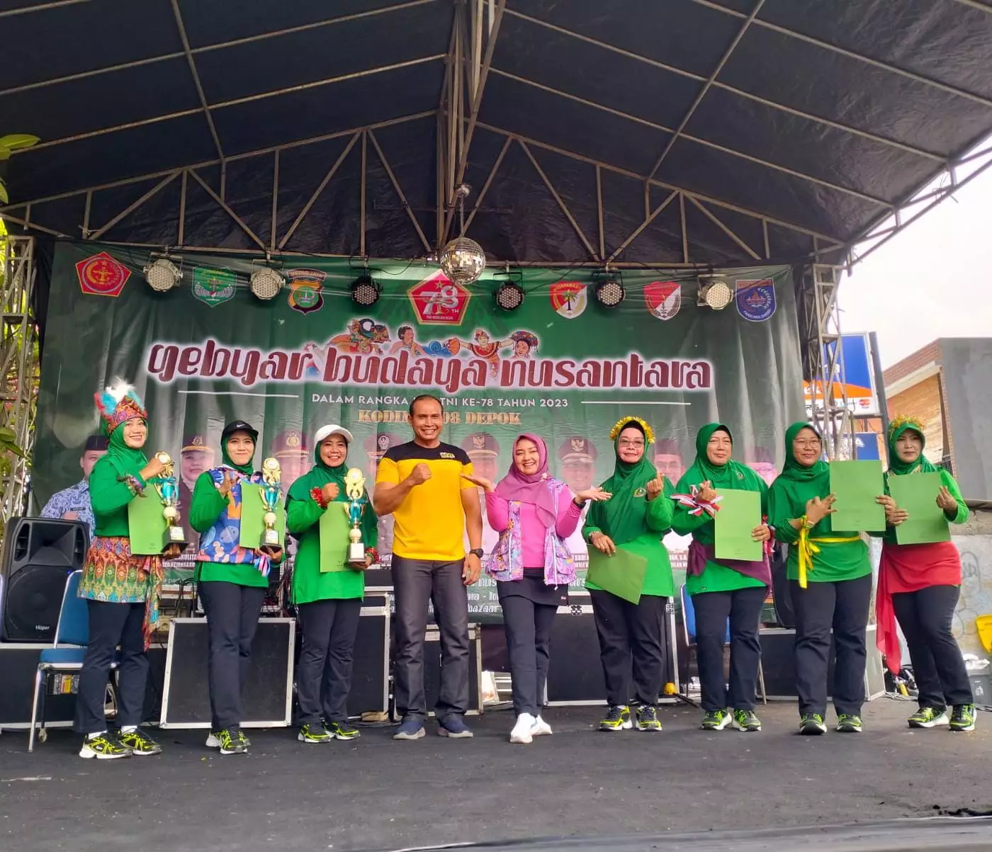 Puncak HUT ke-78 TNI, Kodim 0508/Depok Gelar Gebyar Budaya Nusantara
