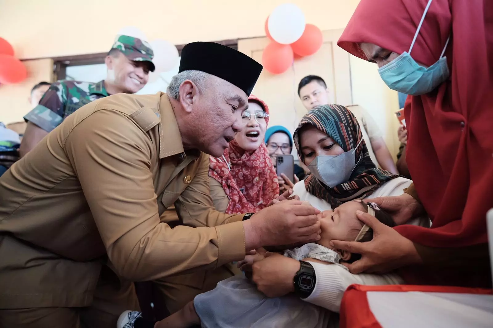 Pencanangan Sub PIN Polio di Depok,Wali Kota Sebut Antusiasme Warga Tinggi Ikuti Imunisasi