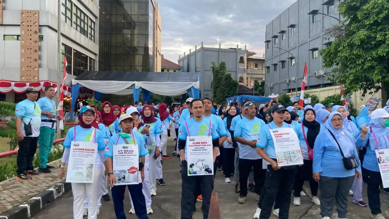 RSUD KiSA Depok Gelar Jalan Sehat, Peserta Membludak