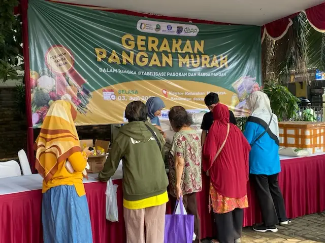 Tekan Inflasi, Pemkot Depok Adakan Gerakan Pangan Murah di Kelurahan Mekarjaya