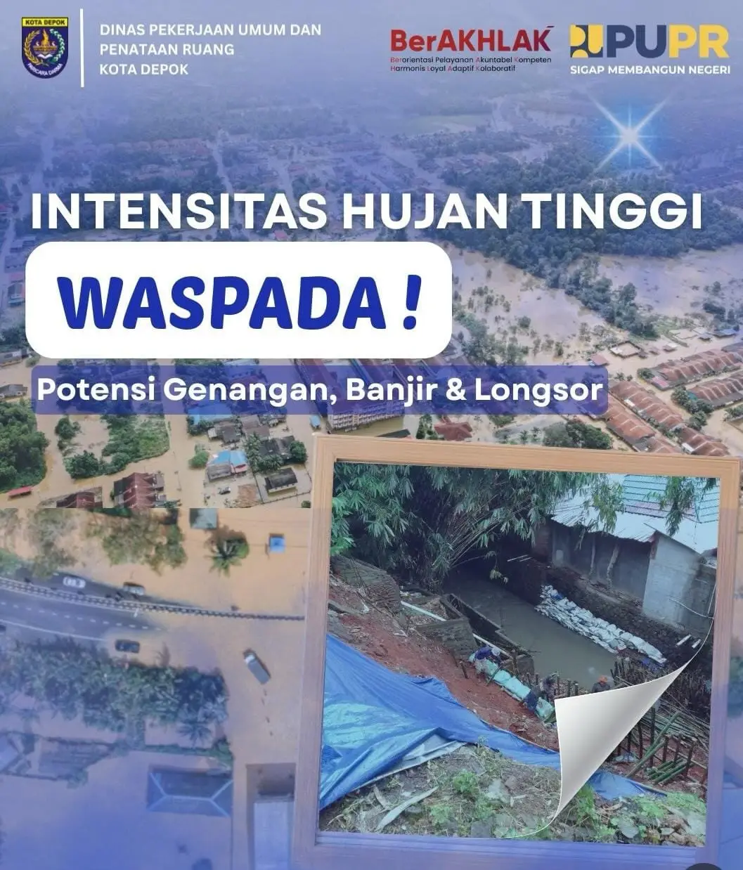 Cuaca Ekstrem Terjadi di Depok, DPUPR Bagikan Tips Keselamatan Warga