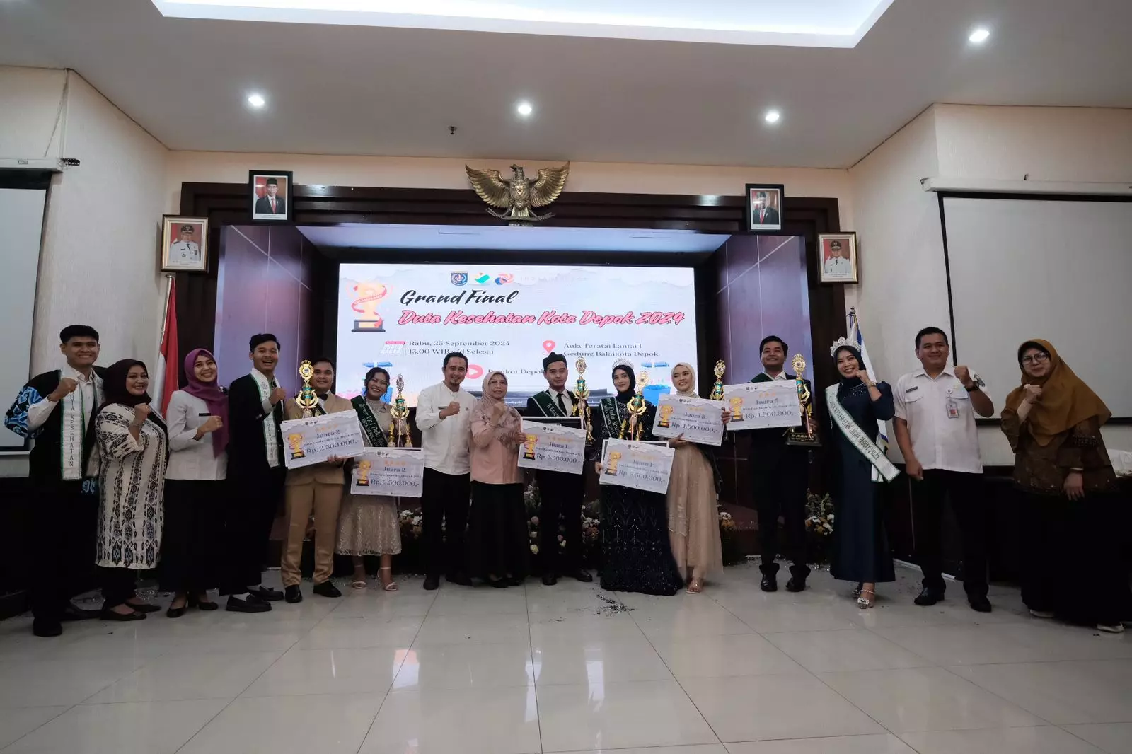 Ilham dan Alyani Dinobatkan Jadi Duta Kesehatan Kota Depok Tahun 2024, Selamat!