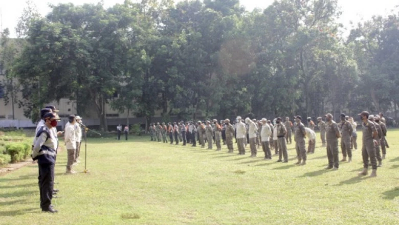 Satpol PP Depok Gelar Apel Operasi Gabungan