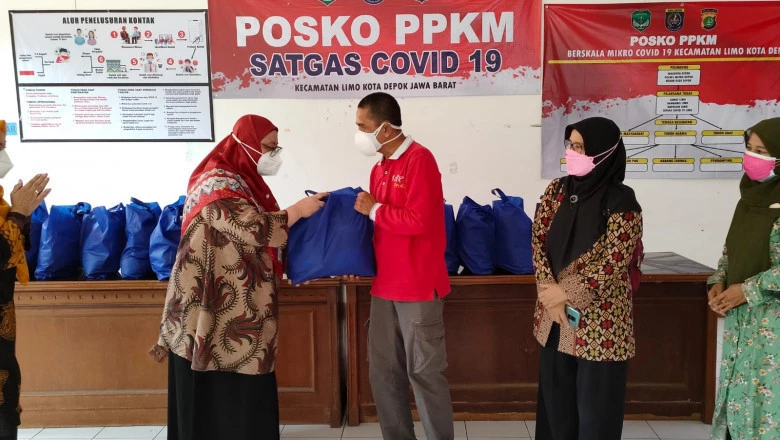 Diskarpus Gelorakan Semangat Berbagi, Salurkan Paket Sembako ke Warga Isoman