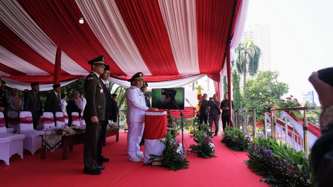 Wali Kota Depok Saksikan Peringatan Detik-Detik Proklamasi Presiden Prabowo
