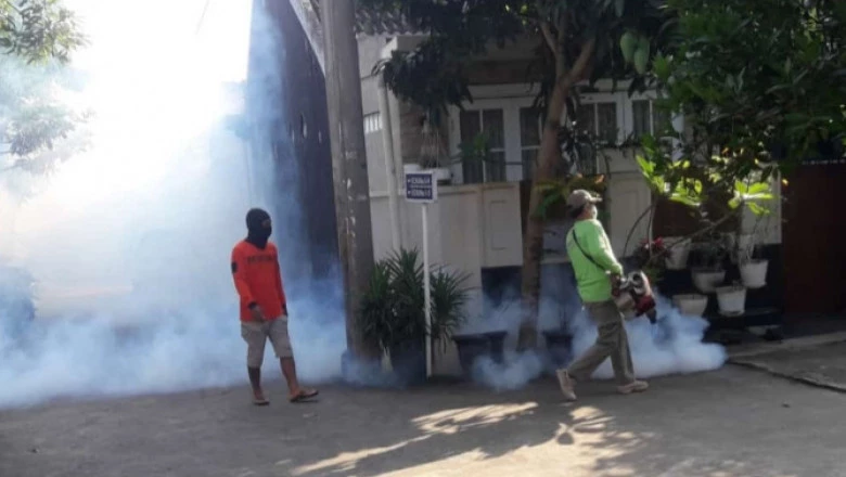 Antisipasi DBD, RW 10 Serua Diasapi