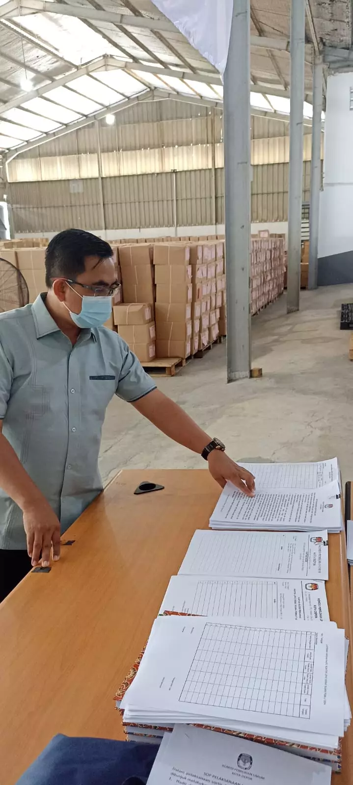 Hari Pertama Sorlip Surat Suara Pemilu 2024, Bawaslu Depok Ingatkan Soal Ini