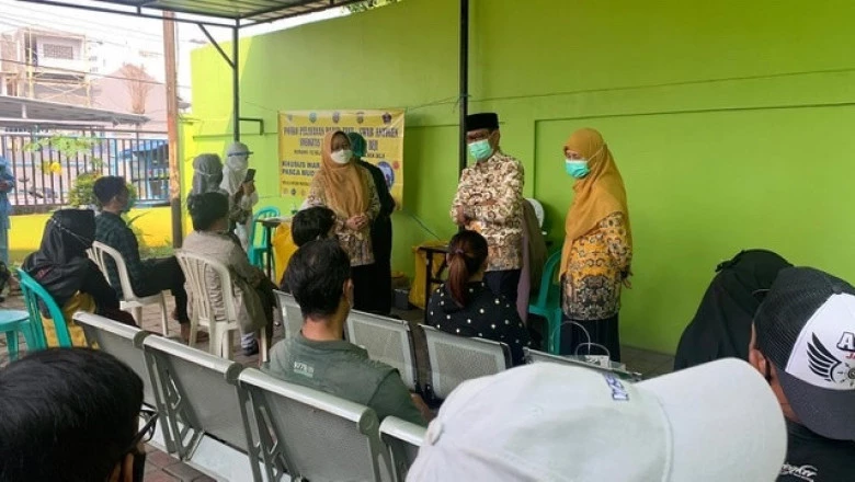 Wakil Wali Kota Tinjau Tes Covid-19 Warga Kemiri Muka Usai Mudik Lebaran