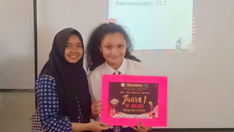 Pelajar SMP Tugu Ibu Juarai Lomba Pidato Bahasa Inggris Tingkat Depok