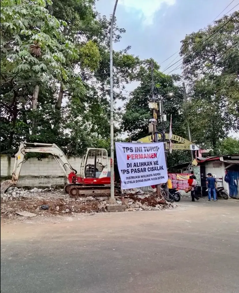 Terkait TPS di Pinggir Jalan Raya Bogor KM 30, Ini Penjelasan Lurah Tugu