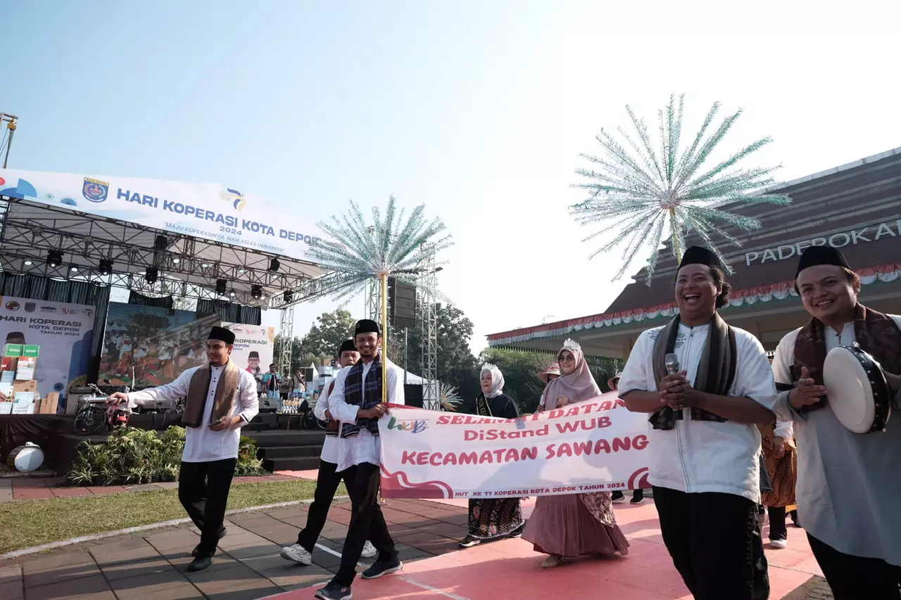 Parade WUB Tutup Peringatan Hari Koperasi ke-77 Tingkat Kota Depok
