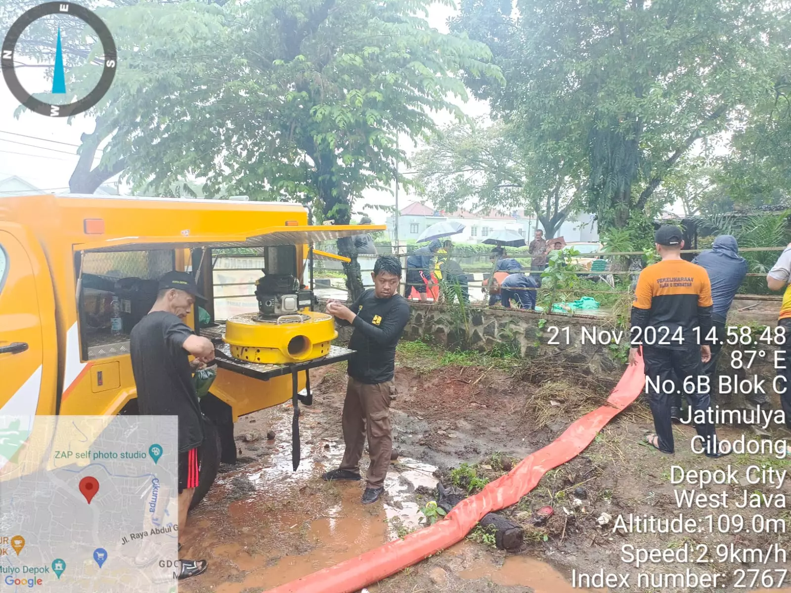 Inlet Kali Kumpa Meluap, DPUPR Turunkan Mesin Pompa