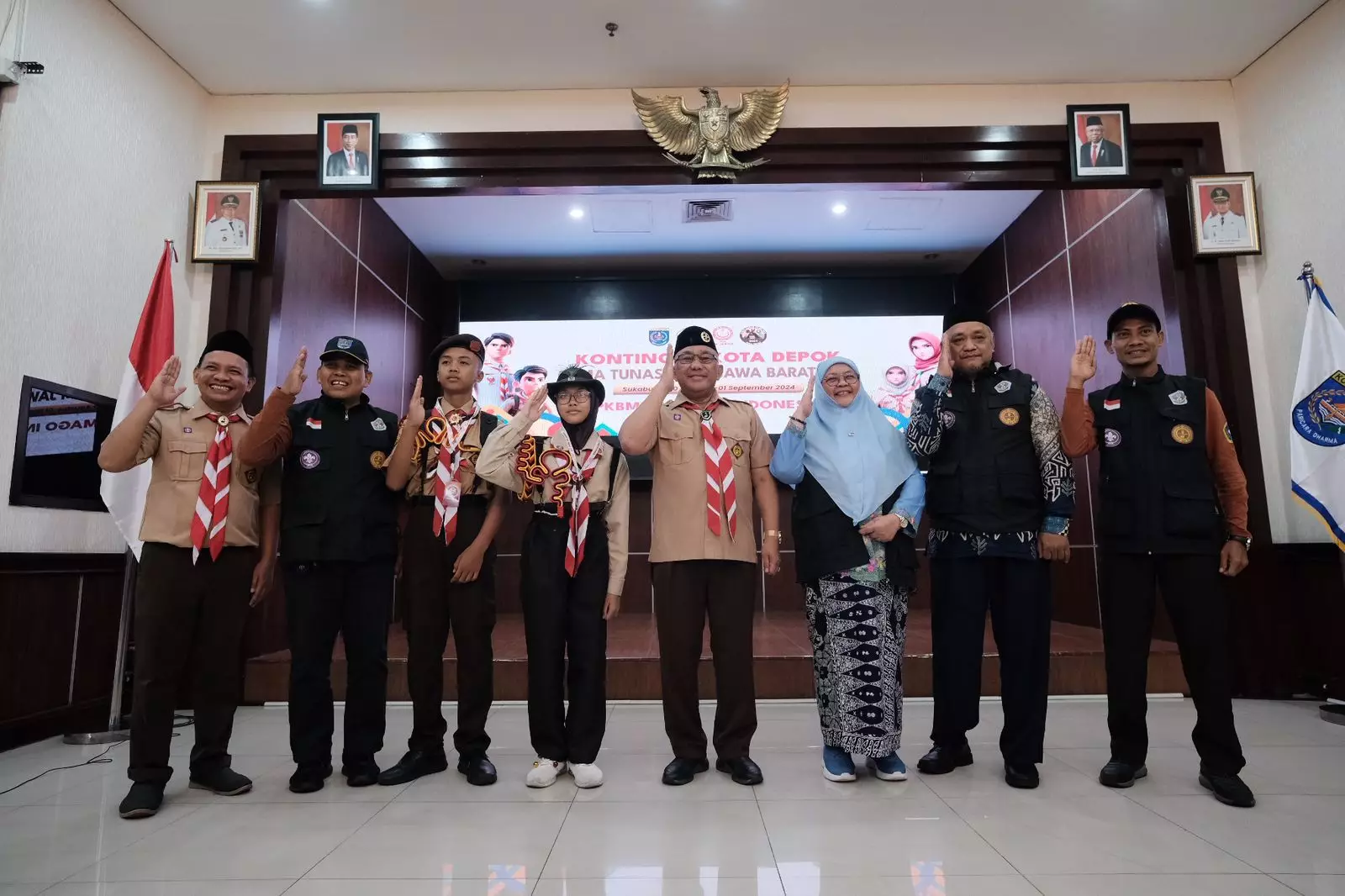 Lepas Kontingen Kota Depok ke Gema Tunas PKBM Jabar 2024, Mohammad Idris: Harus Optimis