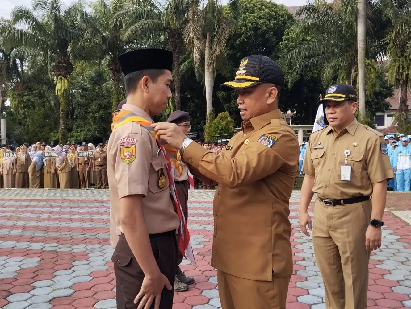 Ikuti World Muslim Scout Jamboree 2025, 182 Anggota Pramuka Kwarcab Depok Dilepas Wali Kota
