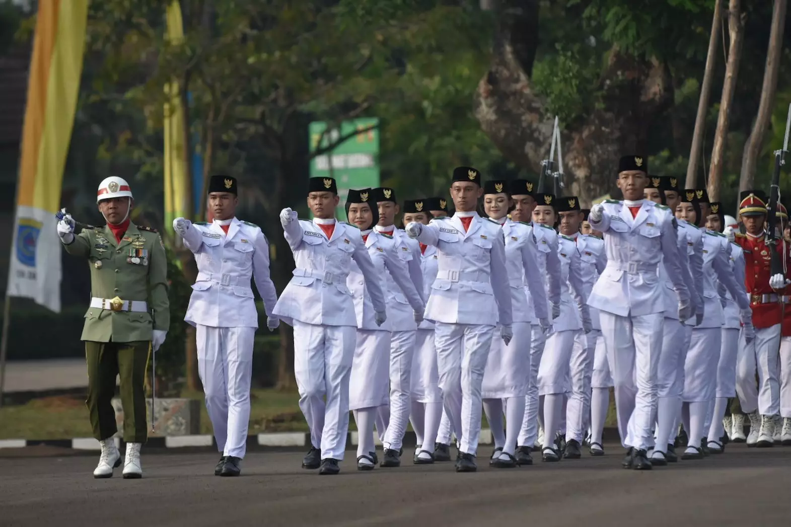 Berjalan Sempurna, Paskibraka Depok 2024 Tuai Pujian