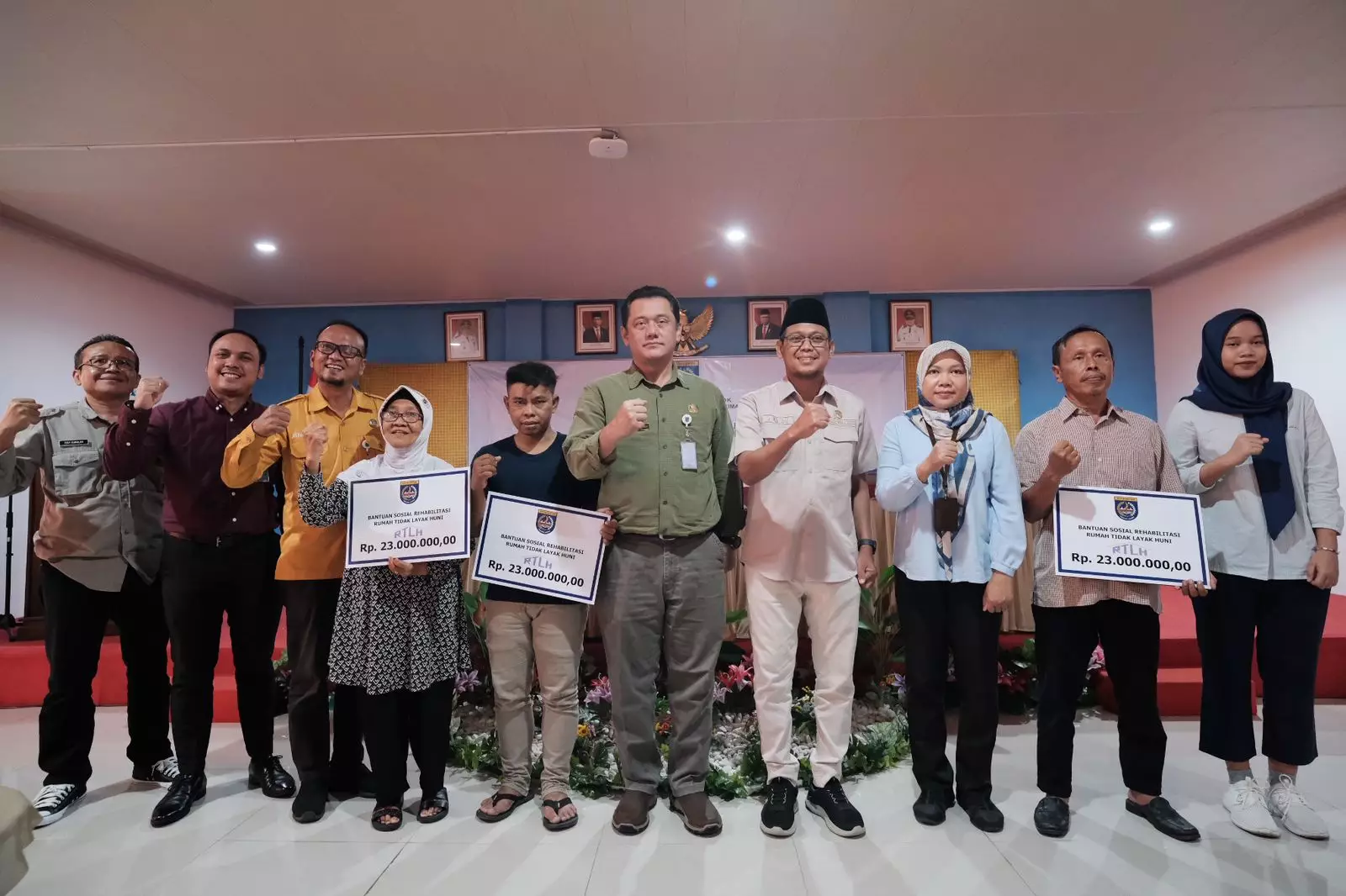 Camat Beji Beri Komitmen Pendampingan Pengelolaan Dana Bansos KDS RTLH