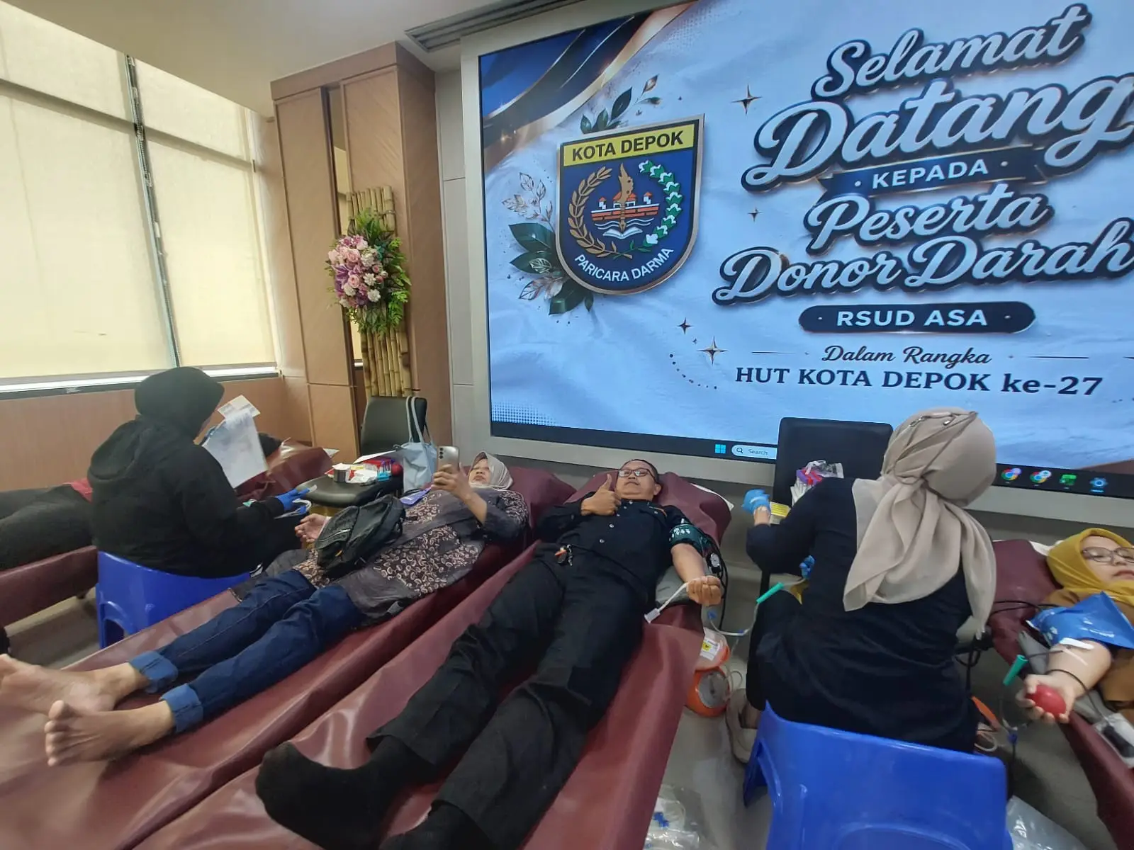 Donor Darah di RSUD ASA Depok Hasilkan 78 Kantong