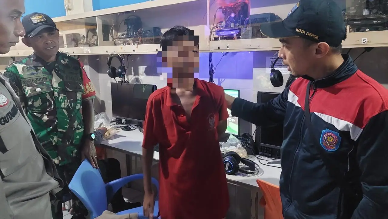 Gelar Patroli Jam Malam Pelajar, Kelurahan Baktijaya Sasar Sejumlah Lokasi