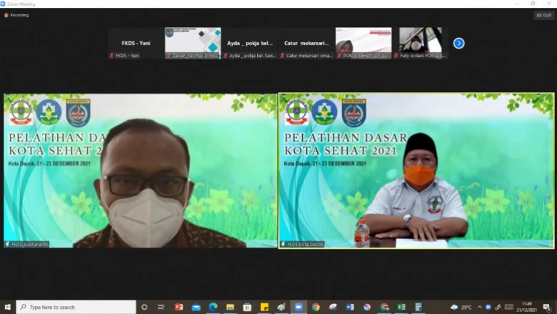 FKDS Gelar Pelatihan Dasar Bagi Kader Kota Sehat secara Online
