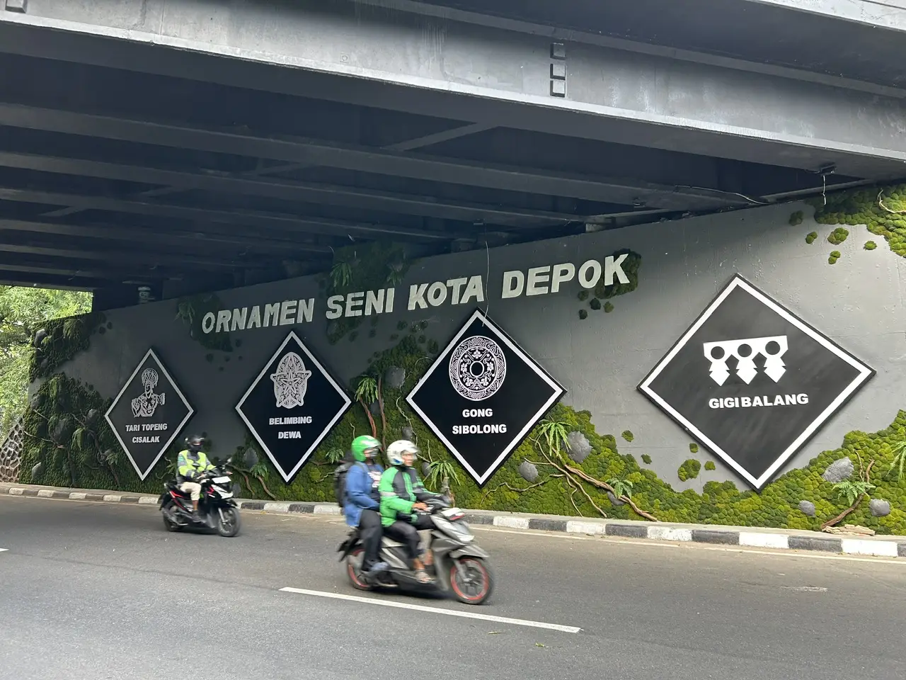 Wajah Baru Gerbang Kota Depok, Tampilkan Simbol Seni Budaya