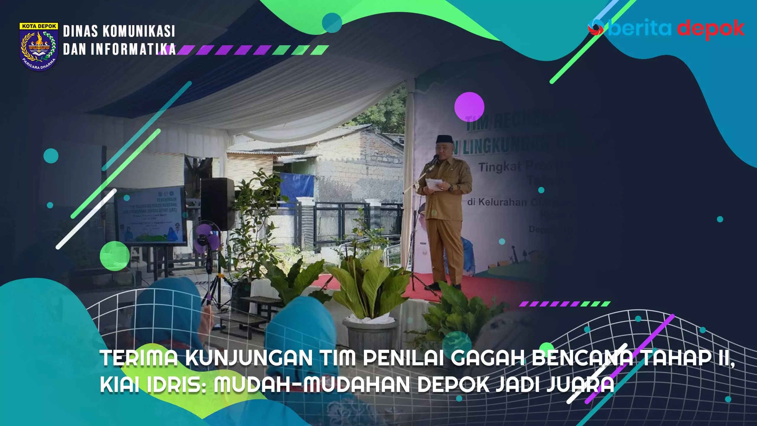 Video: Terima Kunjungan Tim Penilai Gagah Bencana Tahap II, Kiai Idris: Mudah-mudahan Depok Jadi Juara