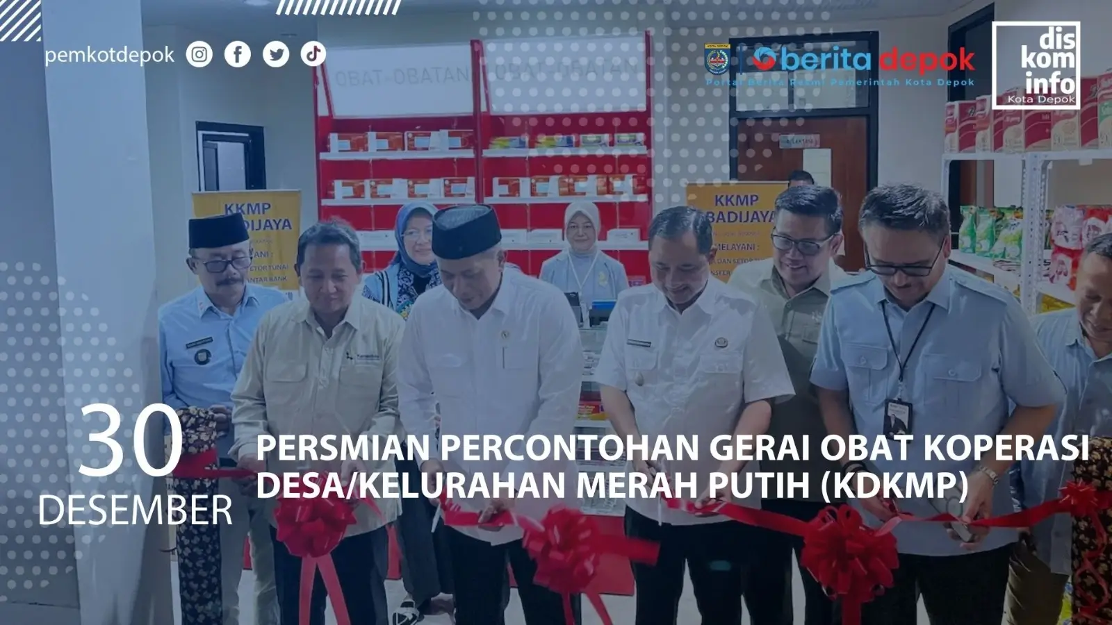 Peresmian Percontohan Gerai Obat KDKMP