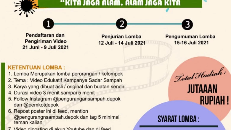 DLHK Gelar Lomba Video Lingkungan, Berikut Jadwal dan Persyaratannya