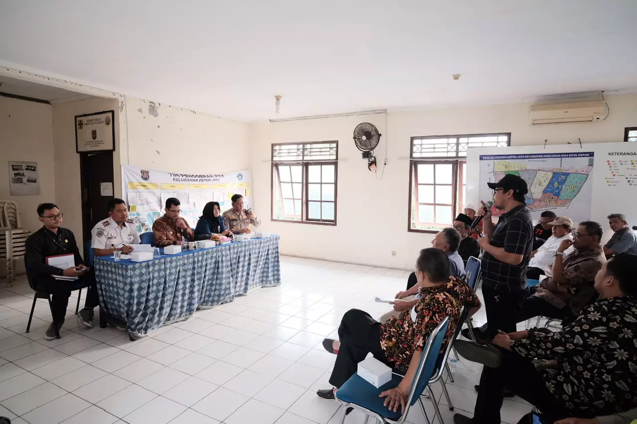 Dishub Bersama BPTJ dan Polres Metro Depok Berdialog Dengan Warga Depok Jaya