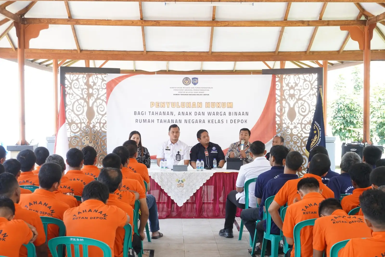 Rutan Depok Bersama DPC Peradi Gelar Penyuluhan Hukum bagi Warga Binaan