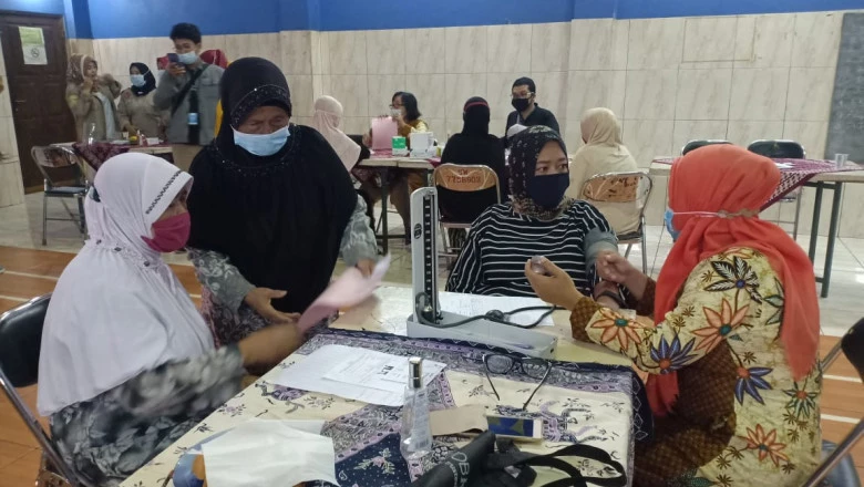 Baksos Pokja Lansia Kecamatan Panmas Berikan Pemeriksaan Kesehatan Gratis