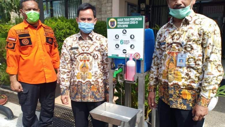 Kantor Kecamatan dan Kelurahan di Panmas Dilengkapi Wastafel Portable