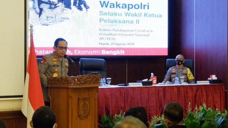 Kunjungan Wakapolri Terkait Penanganan Covid-19 di Kota Depok