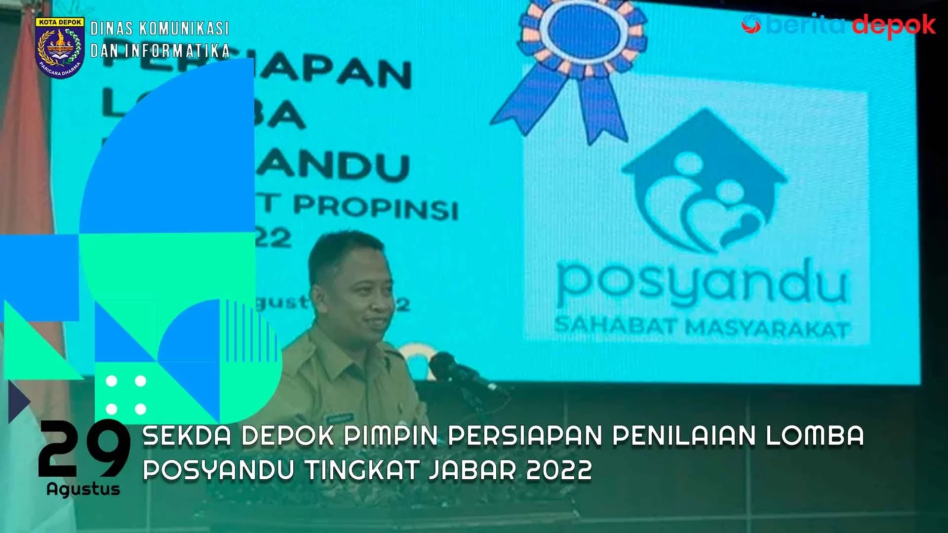 Video: Sekda Depok Pimpin Persiapan Penilaian Lomba Posyandu Tingkat Jabar 2022