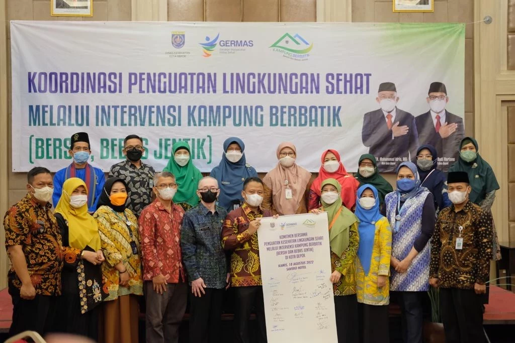 Unsur Pentahelix Kota Depok Komitmen Dukung Penguatan Lingkungan Sehat melalui Intervensi Kampung Berbatik