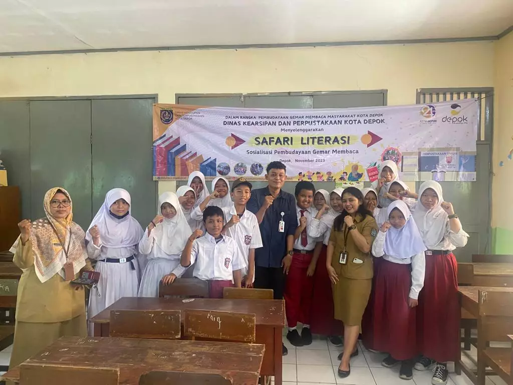 Safari Literasi, Diskarpus Kunjungi Kecamatan dan Sejumlah Sekolah di Kota Depok