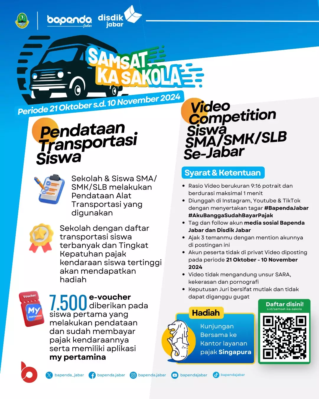 Siswa SMA di Depok Diajak Ikuti Video Competition Soal Pajak Kendaraan