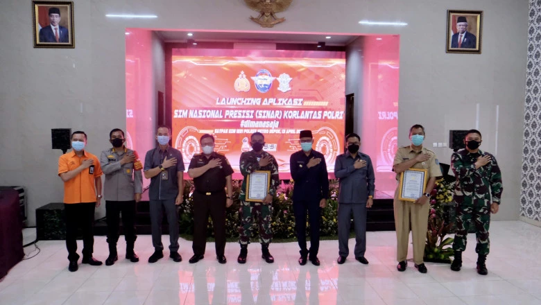 Wakil Wali Kota Hadiri Launching Aplikasi Sim Nasional Presisi (SINAR) Korlantas Polri