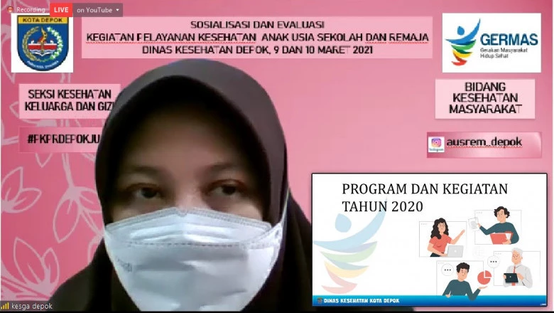 Sosialisasi Kegiatan Pelayanan Kesehatan Anak Usia Sekolah dan Remaja Dinkes Kota Depok