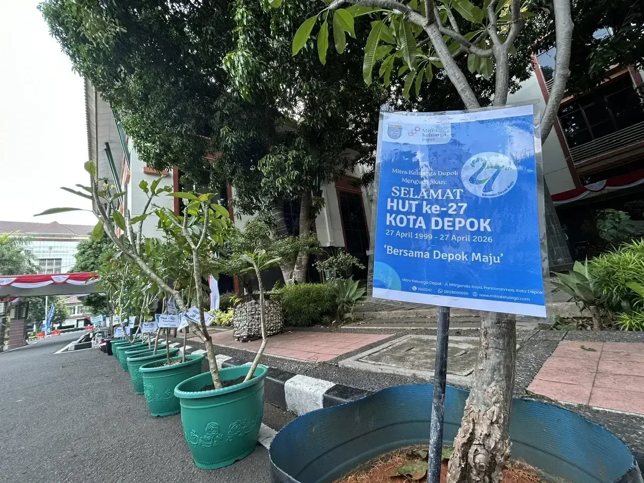 Ratusan Pohon Terkumpul di HUT ke-27 Kota Depok, Akan Ditanam di Sejumlah Titik Penghijauan