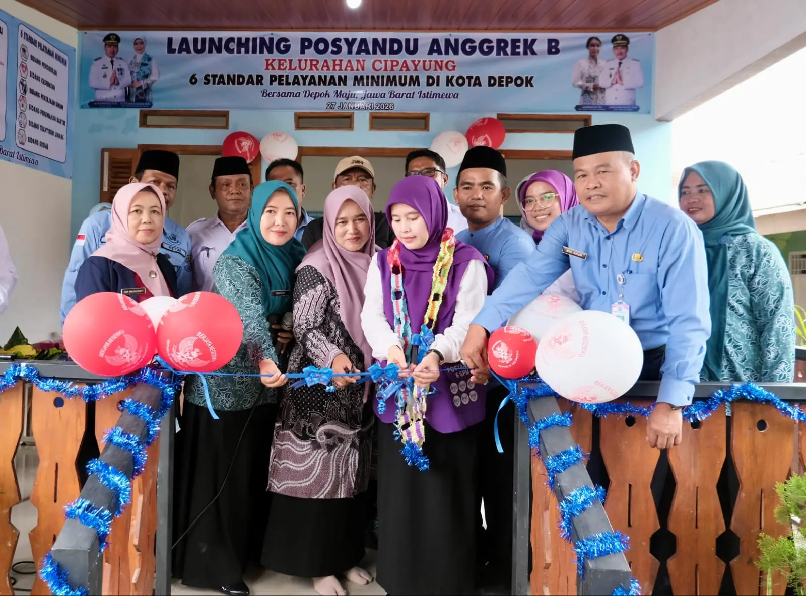 Resmikan Posyandu Anggrek B, Cipayung Kini Punya 16 Posyandu Aktif
