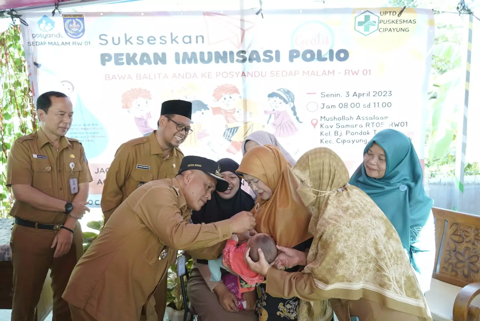 Camat Cipayung Kerahkan Stakeholder Sukseskan Sub PIN Polio