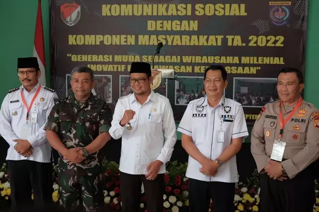 Kodim Depok Gelar Komsos dengan Pelaku Usaha Milenial