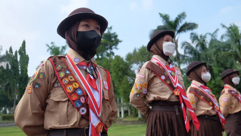 Pelepasan Anggota Pramuka Kwarcab Kota Depok untuk Jambore Nasional Tahun 2022