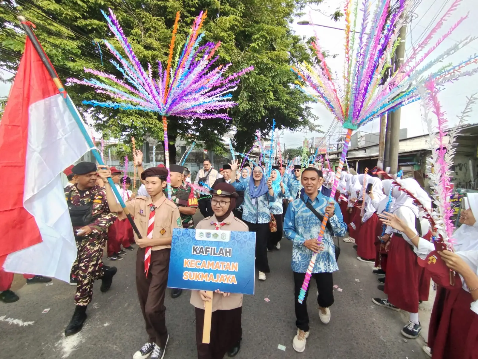 Pawai Taaruf Meriahkan Pembukaan MTQH XXIV Tingkat Kota Depok