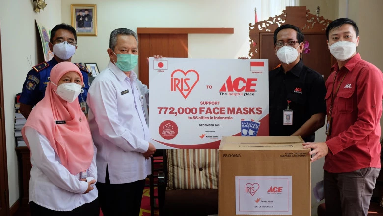 Penyerahan Bantuan 15.120 Masker dari ACE Hardware Kepada Pemkot Depok